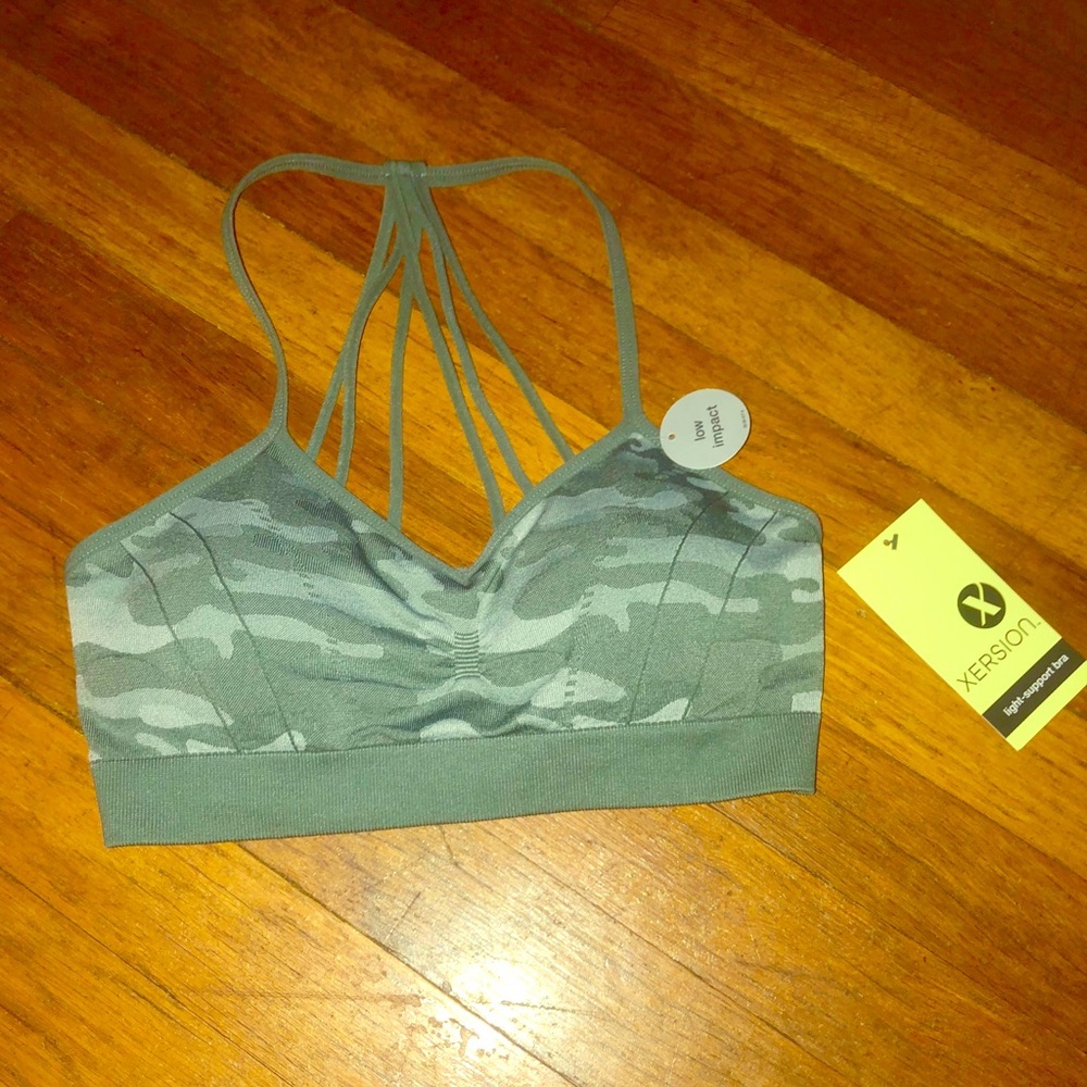XERSION Camo Sports Bra NWT